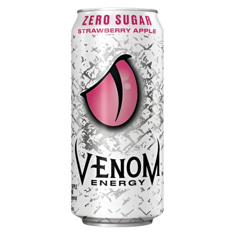 BEBIDA ENERGIZANTE STRAWBERRY APPLE ZERO ZUGAR VENOM 16 OZ