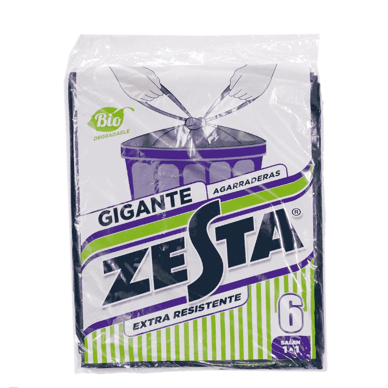 BOLSAS DE BASURA GIGANTES 32" X 40" ZESTA 6 UND