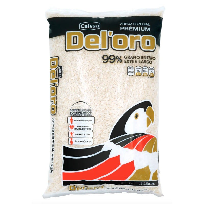 ARROZ ESPECIAL DEL ORO PREMIUM 99% GRANO ENTERO EXTRA LARGO 2 LBS