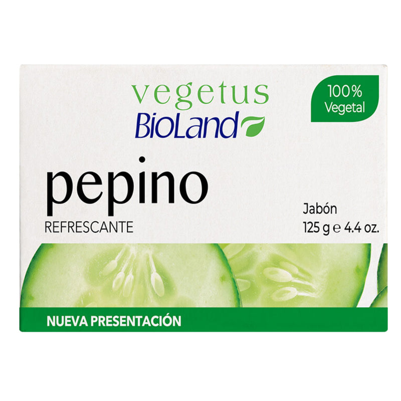 JABON DE BAÑO EN BARRA PEPINO BIOLAND 125 GR