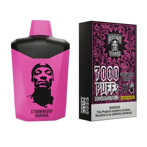 VAPE RECHARGEABLE SNOOP DOG STRAWBERRY BANANA 7000 PUFFS