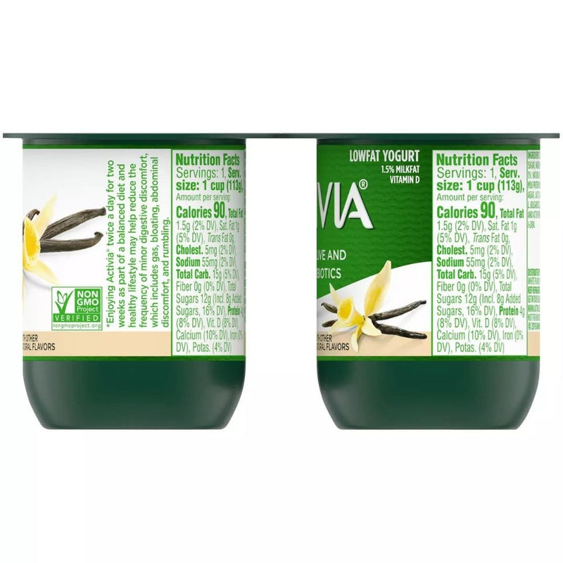 YOGURT DE VAINILLA ACTIVIA 16 OZ 4 PACK