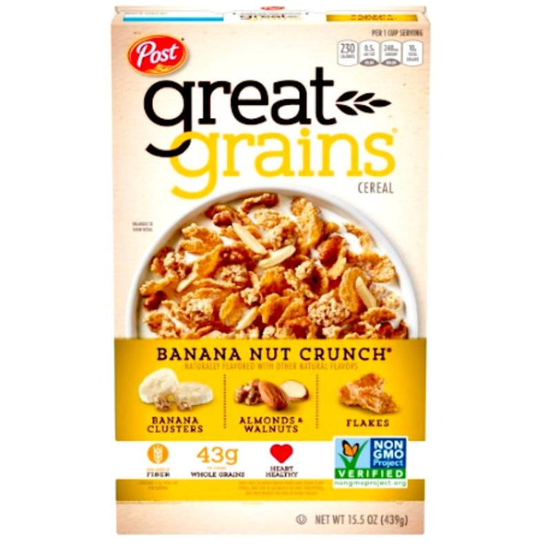 CEREAL GREAT GRAINS BANANA NUT CRUNCH 15.5 OZ