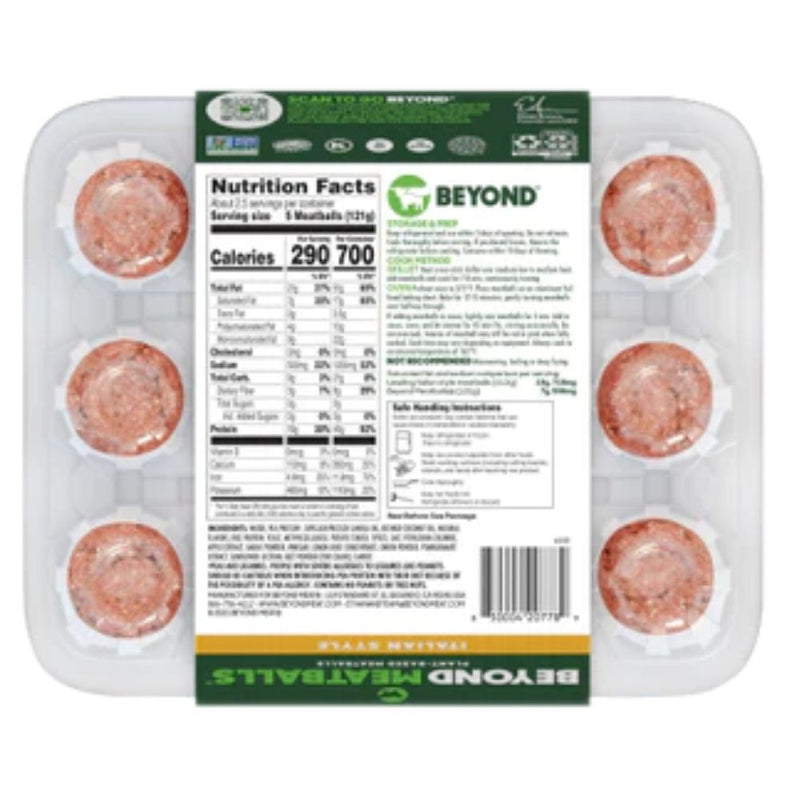 ALBONDIGAS A BASE DE PLANTAS BEYOND 12-UND 290 GR