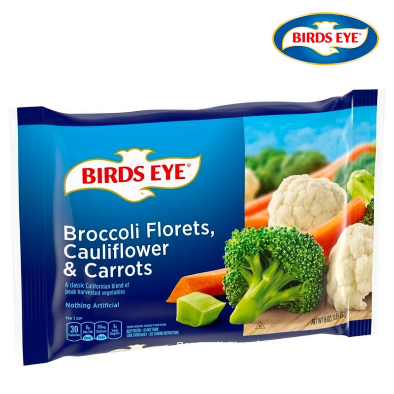 MIX DE BRÓCOLI, COLIFLOR Y ZANAHORIAS BIRDS EYE 16 OZ