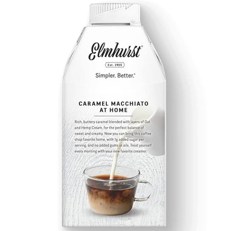 CREMA DE LECHE AVENA Y CARAMELO ELMHURST 16 OZ