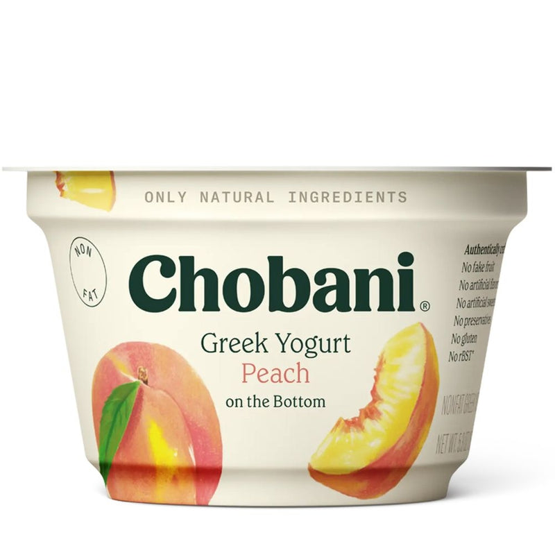 YOGURT CHOBANI PEACH NON FAT 150 GR