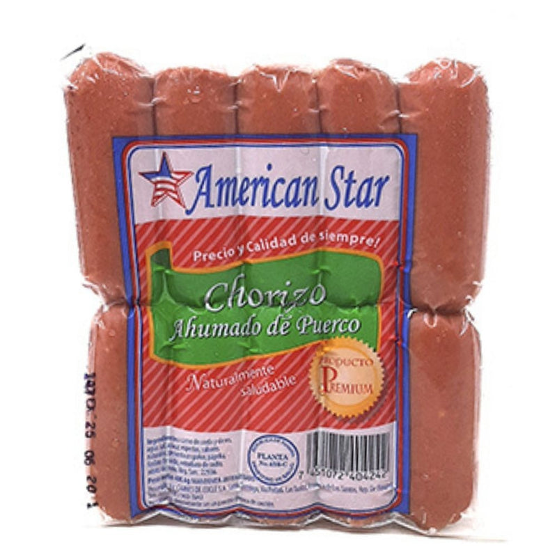 CHORIZO AHUMADO DE CERDO AMERICAN STAR 1 LB