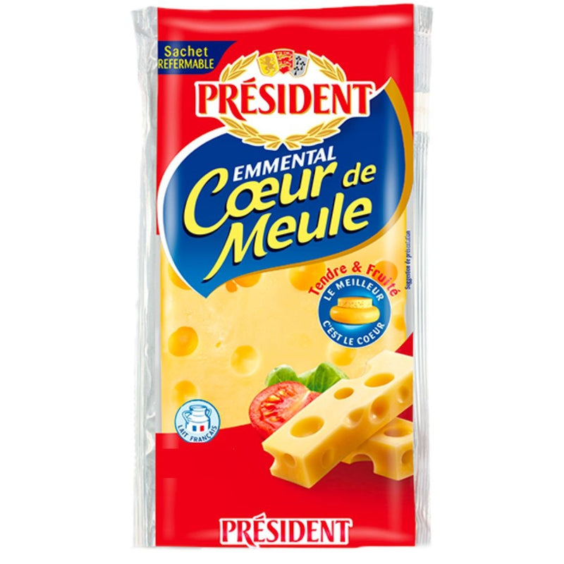 QUESO EMMENTAL PLAQUETA PRESIDENT 220 GR