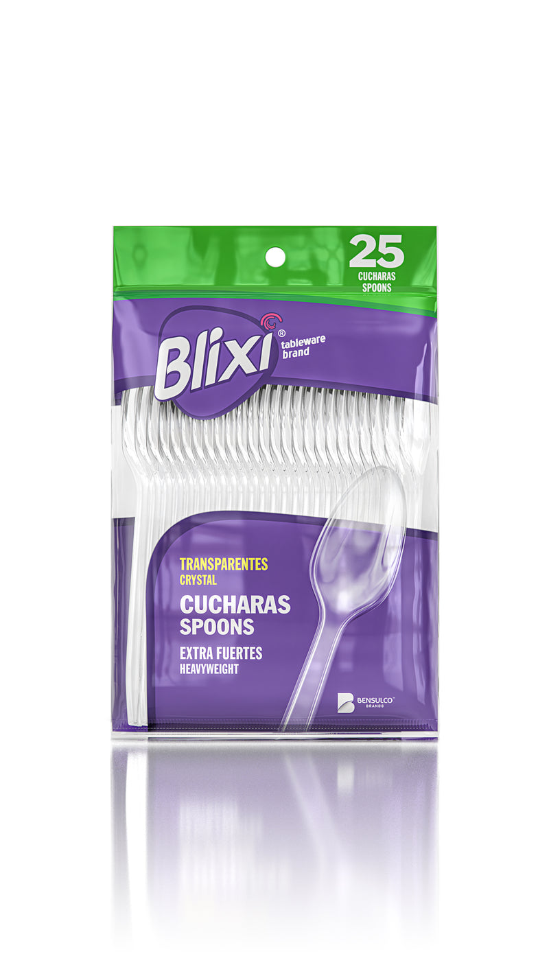 CUCHARAS TRANSPARENTES BLIXI 25 UND