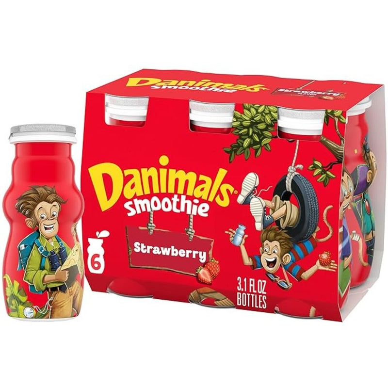 YOGURT DANIMALS DRINK STRAWBERRY 6 PACK 18.6OZ