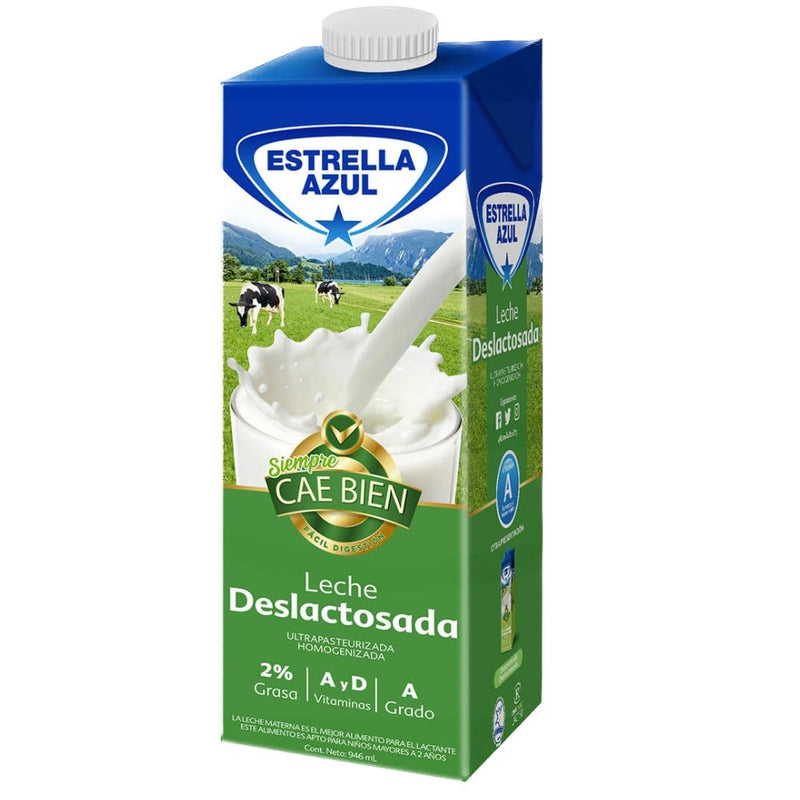 LECHE DESLACTOSADA ESTRELLA AZUL UHT 946 ML