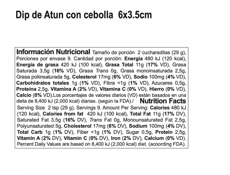 DIP DE ATUN CON CEBOLLA GOURMAR 260 GR