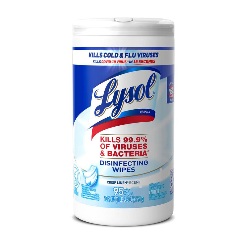 WIPES DESINFECTANTES LYSOL 95 UND