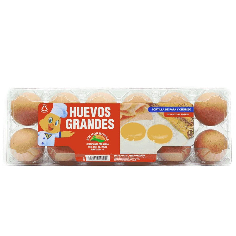 HUEVOS TOLEDANO GRANDE 12 UNIDADES