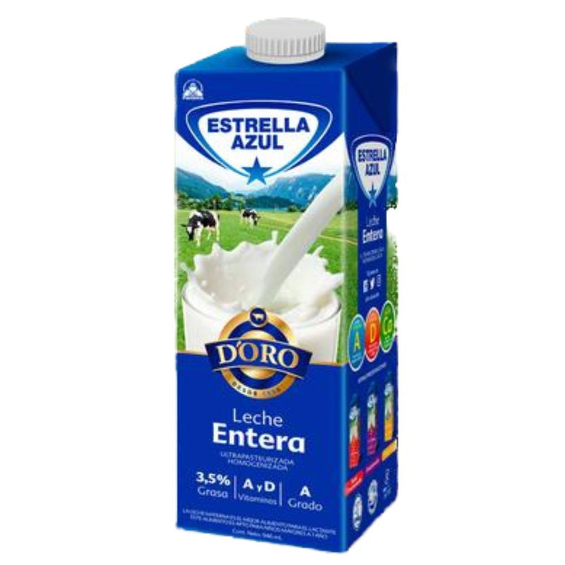 LECHE ENTERA ESTRELLA AZUL UHT 3.5% 946 ML