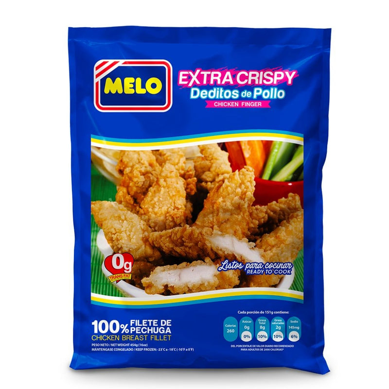 DEDITOS EXTRA CRISPY  MELO 1 LB