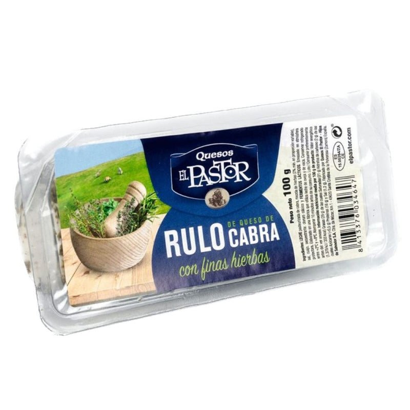 QUESO RULO DE CABRA CON FINAS HIERBAS EL PASTOR 110 GR