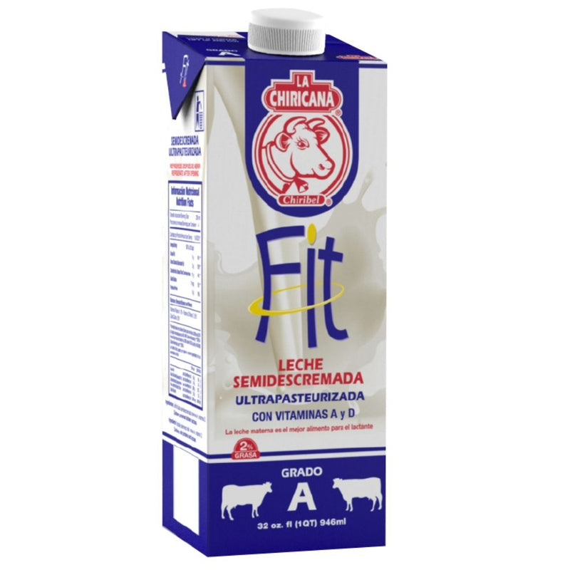 LECHE CHIRICANA FIT 2% 946 ML