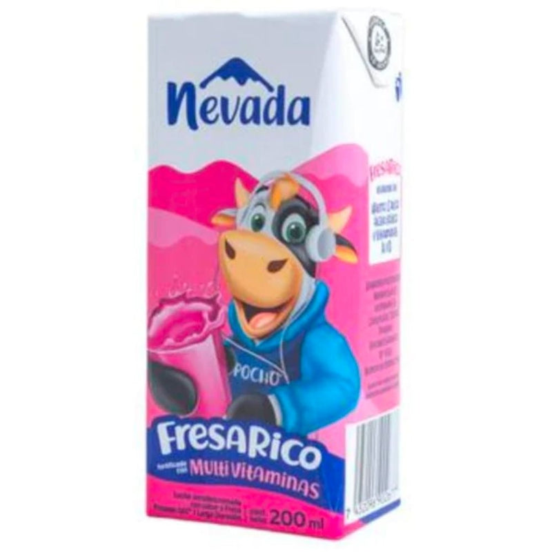 LECHE SABORIZADA NEVADA FRESA UHT 200 ML