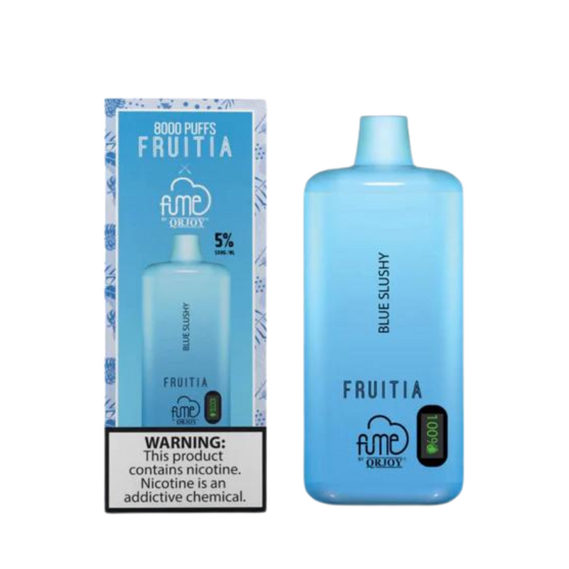 VAPE FUME X FRUITIA BLUE SLUSHY 8000 PUFFS