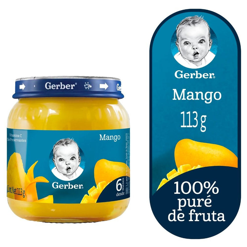 GERBER COLADO MANGO FRASCO 113G