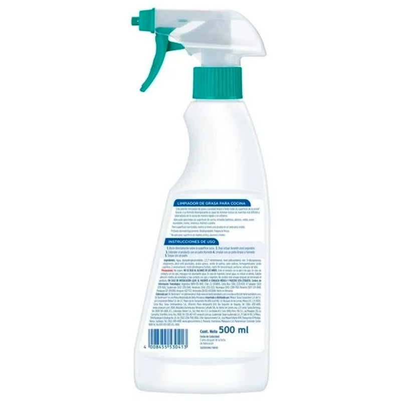 LIMPIADOR DE GRASA PARA COCINA DR. BECKMANN 500 ML