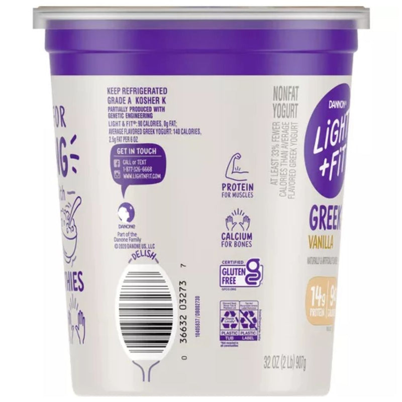 YOGURT GRIEGO LIGHT & FIT VAINILLA NON FAT 32 OZ