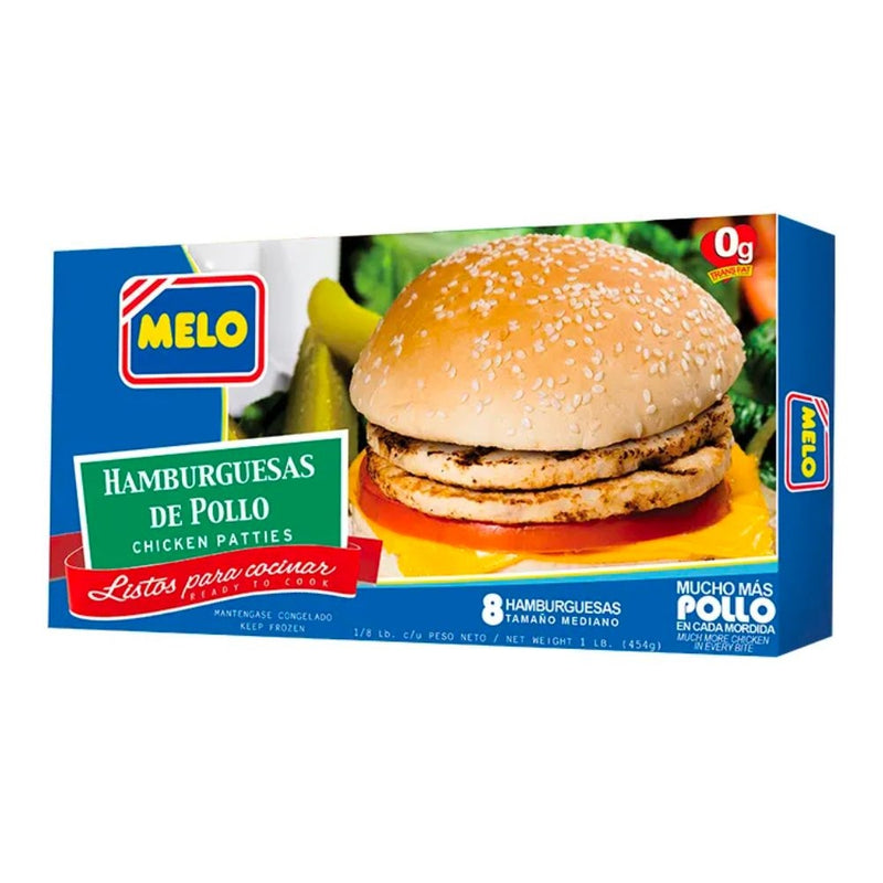 HAMBURGUESA DE POLLO 1/8 MELO