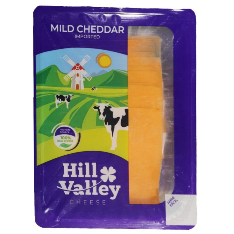 QUESO MILD CHEDDAR HILL VALLEY REBANADAS 170G