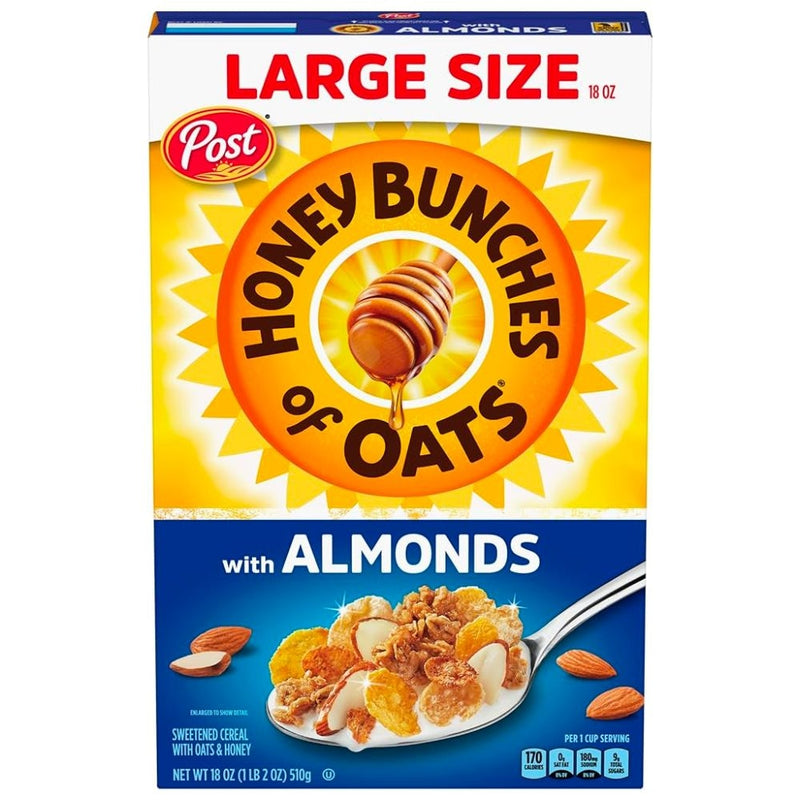 CEREAL HONEY BUNCHES OF OATS CON ALMENDRAS 18 OZ