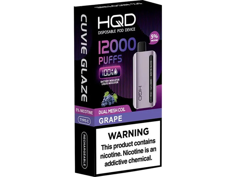 VAPE HQD GLAZE GRAPE 12000 PUFFS