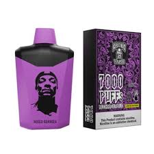 VAPE RECHARGEABLE SNOOP DOG MIXED BERRIES 7000 PUFFS