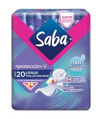 TOALLA MAS PROTECCION LARGA SABA 20 UND