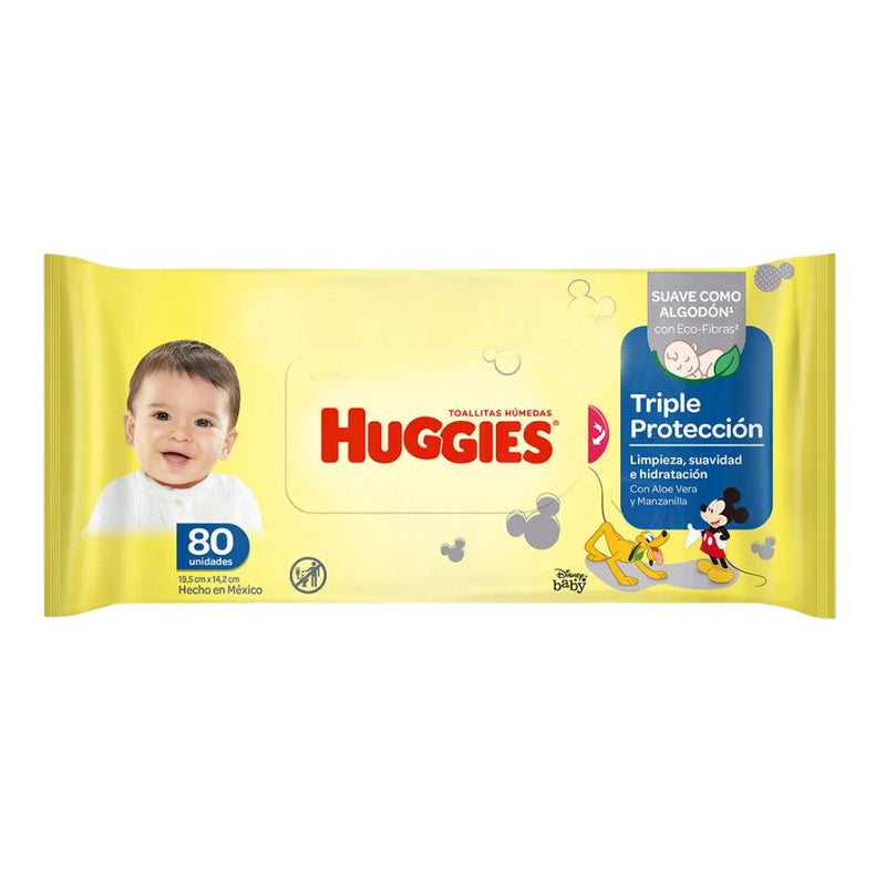 WIPES HUGGIES LIMPIEZA COTIDIANA 80 UND