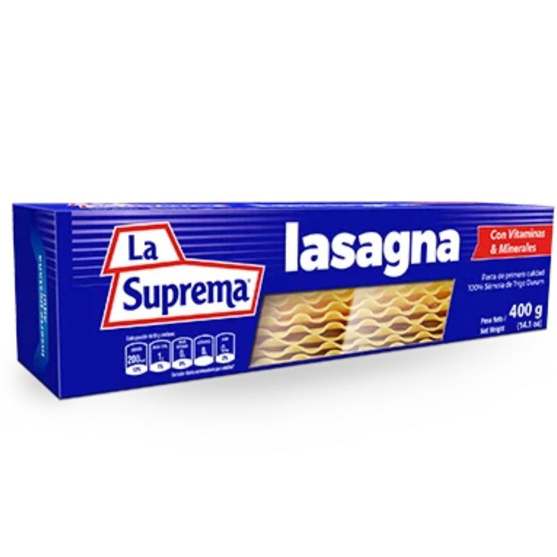 PASTA LA SUPREMA LASAGNA 400G