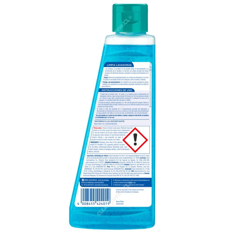 LIMPIA LAVADORAS CUIDADO COMPLETO BRISA MARINA DR. BECKMANN 250 ML