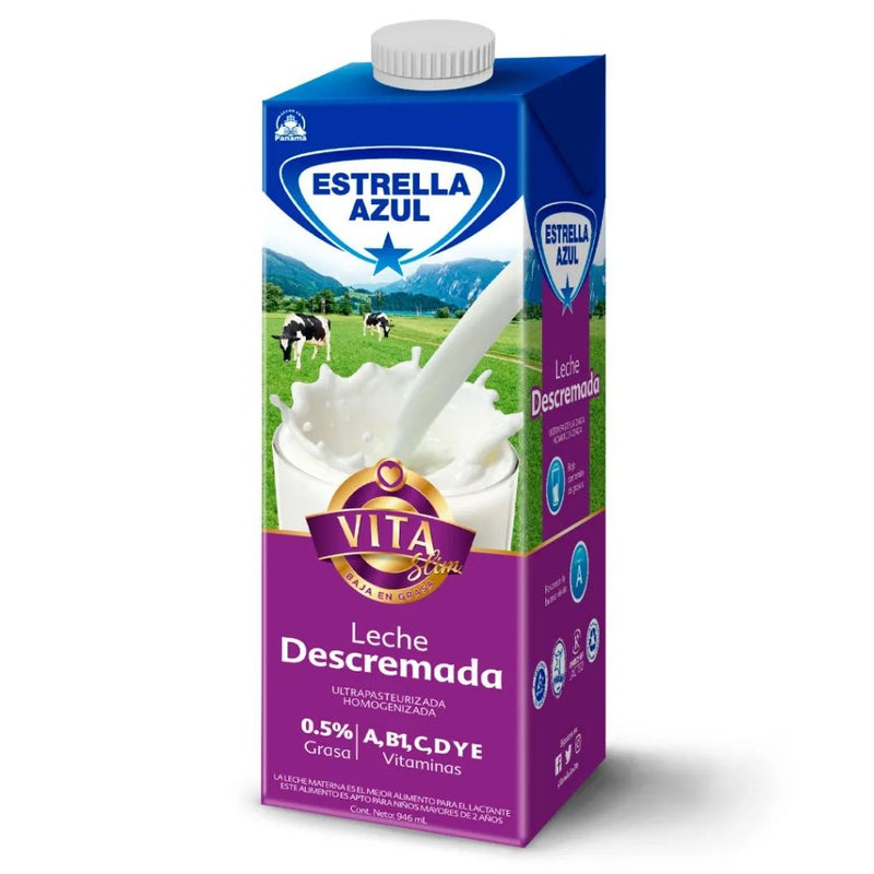 LECHE DESCREMADA ESTRELLA AZUL VITA SLIM 946 ML