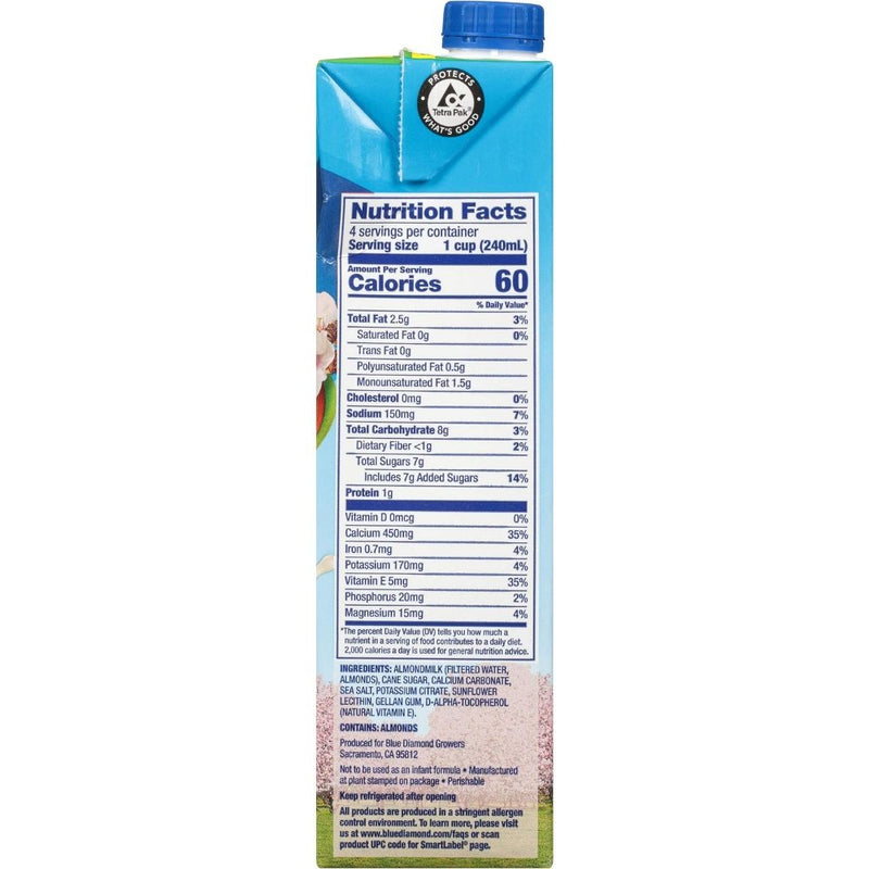 LECHE DE ALMENDRA ALMOND BREEZE ORIGINAL 946 ML