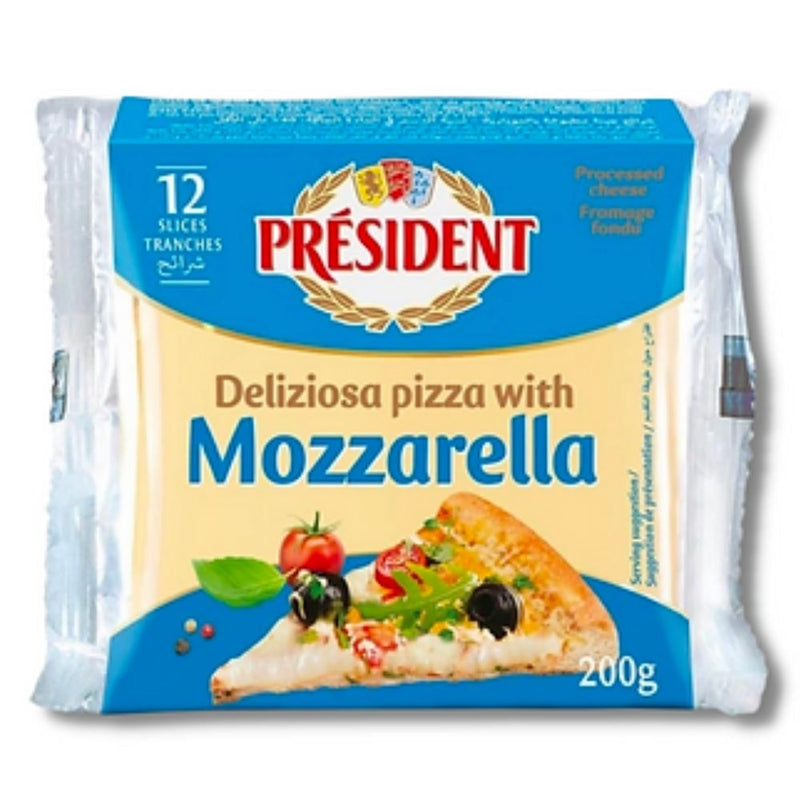 QUESO MOZZARELLA PRESIDENT 12  REBANADAS