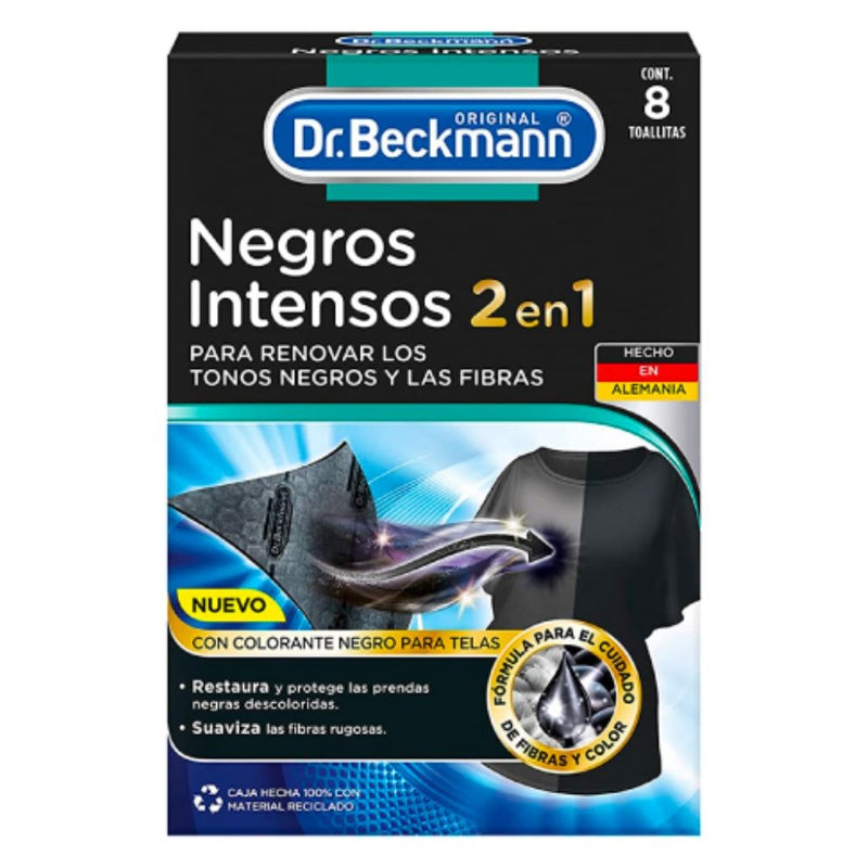 HOJAS QUITAMANCHAS NEGROS INTENSOS DR. BECKMANN 8 GR