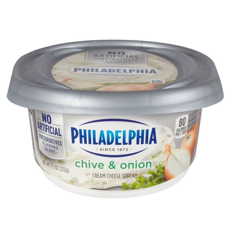 QUESO CREMA PHILADELPHIA CHIVE & ONION 8 OZ