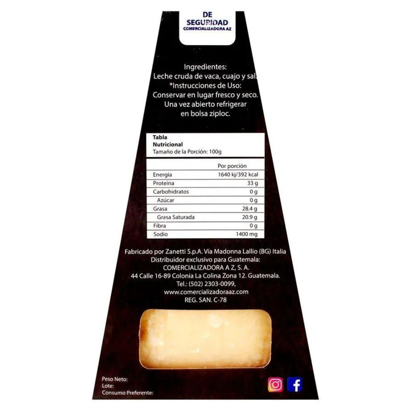 QUESO PARMIGIANO REGGIANO ZANETTI 200 G