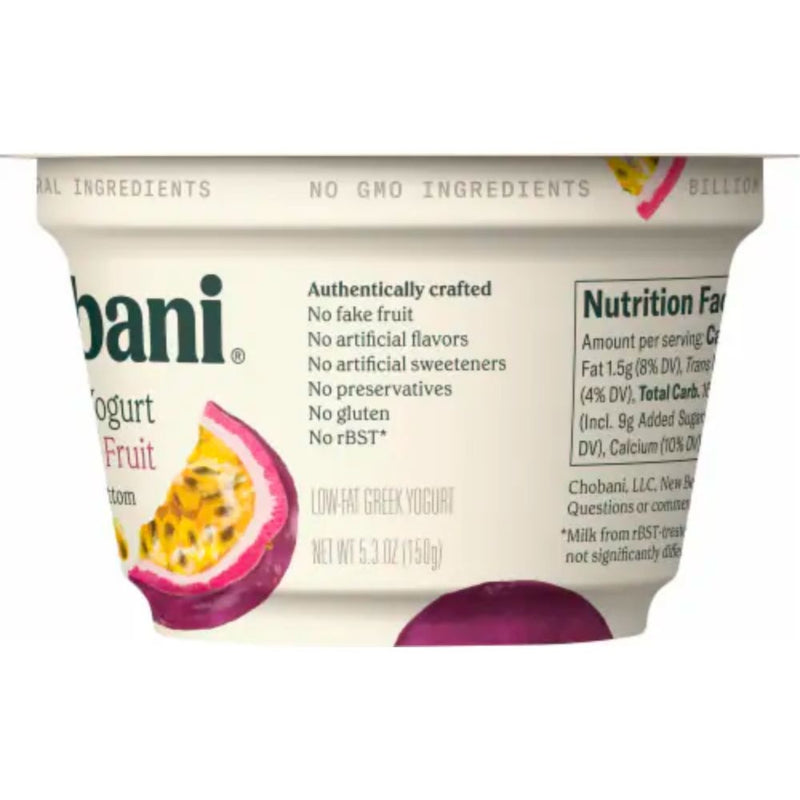 YOGURT CHOBANI PASSION FRUIT NON FAT 150 G