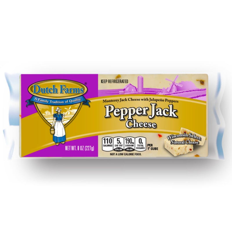 QUESO PEPPER JACK DUTCH FARMS BARRA 227 GR