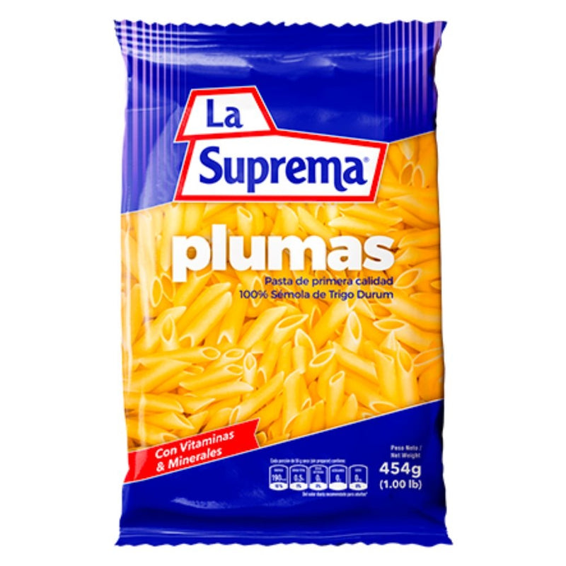 PASTA LA SUPREMA PLUMAS 454G