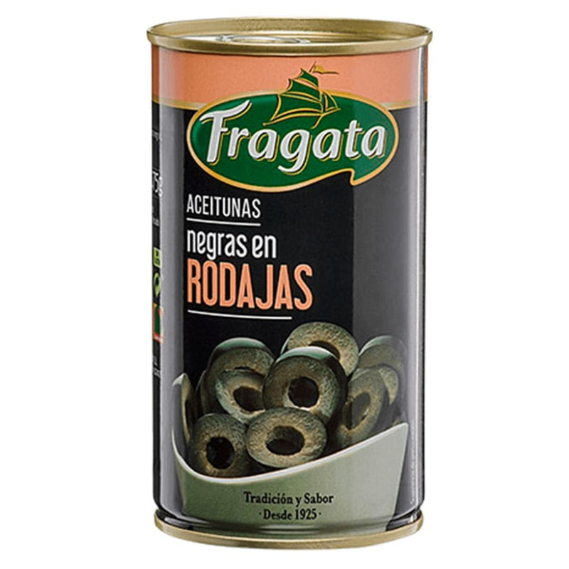 ACEITUNAS NEGRAS EN RODAJAS FRAGATA 350 GR