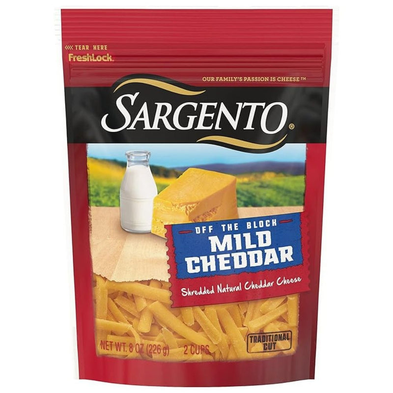 QUESO SARGENTO SHREDDED MILD CHEDDAR 8 OZ