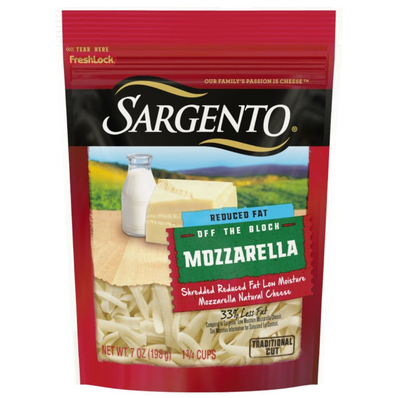 QUESO SARGENTO REDUCED FAT OFF THE BLOCK MOZZARELLA 8 OZ