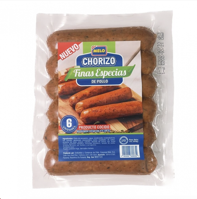 CHORIZO FINA HIERBAS MELO 6 UND